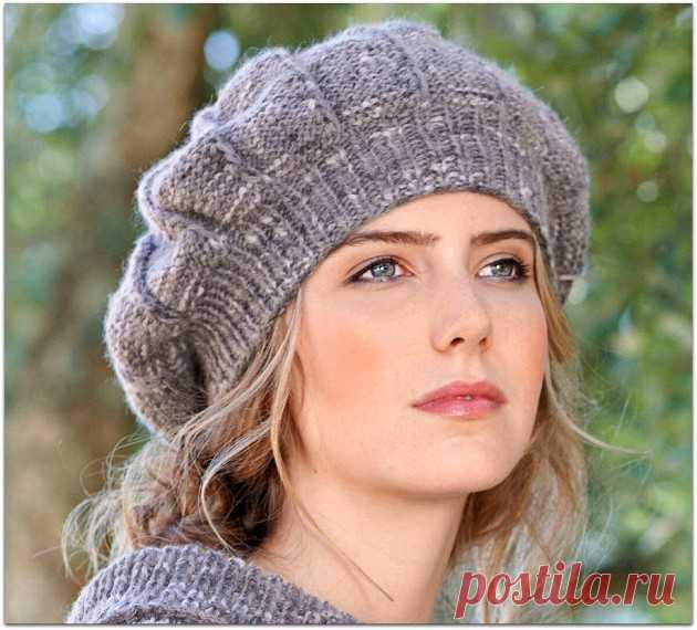5 кокетливых беретов спицами. Готовимся к весне