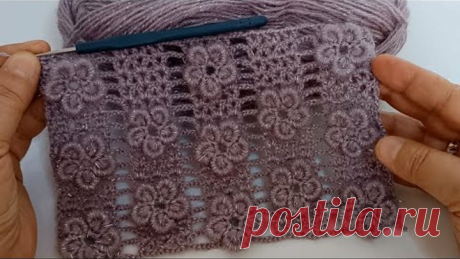 Look how elegant! crochet flower pattern scarf tunic model for special occasions