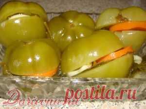 Закуска из зелёных помидор