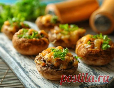 Фаршированные шампиньоны - рецепт приготовления с фото от Maggi.ru
