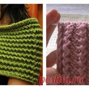 Французская и американская резинка спицами — справится даже новичок в вязании - МирТесен