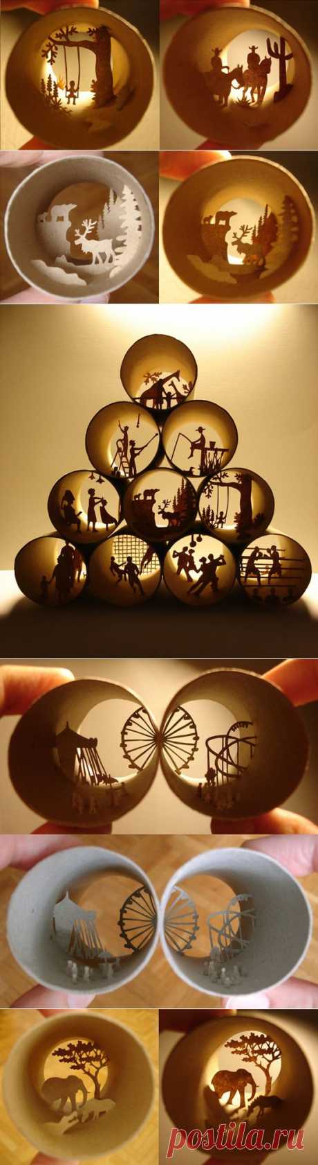 Anastassia Elias: поделки из рулонов туалетной бумаги | Своими руками