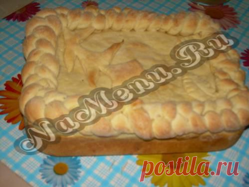 Постный пирог с картофелем