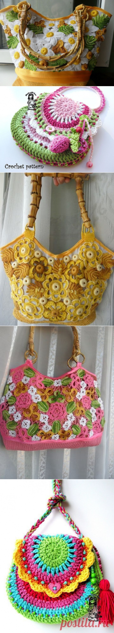 Вязаные сумки. Идеи