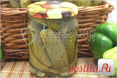 Маринованные огурцы с болгарским перцем - Заготовки маринование