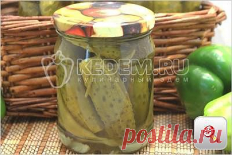 Маринованные огурцы с болгарским перцем - Заготовки маринование