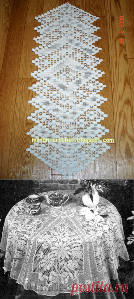 Прекрасное филейное вязание — Сделай сам, идеи для творчества - DIY Ideas