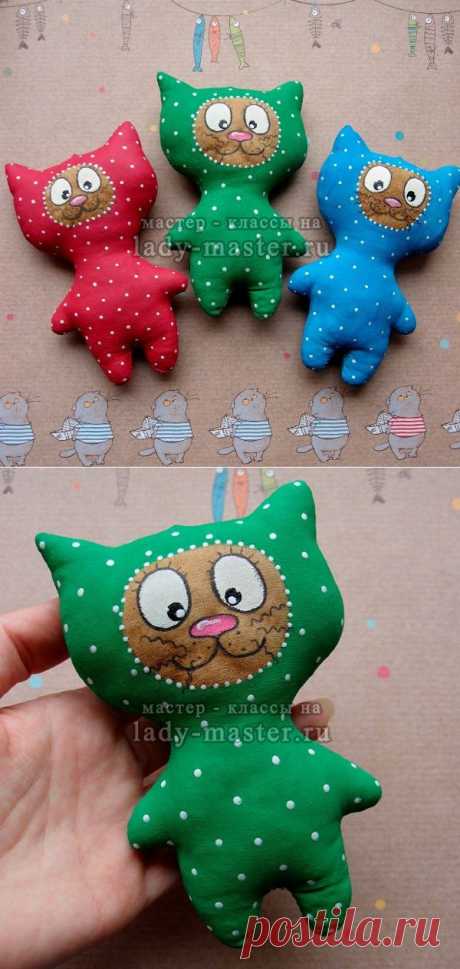 Кофейная игрушка кот, мастер - класс с фото, пошагово