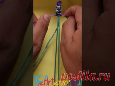 Pulsera de hilos en x #short