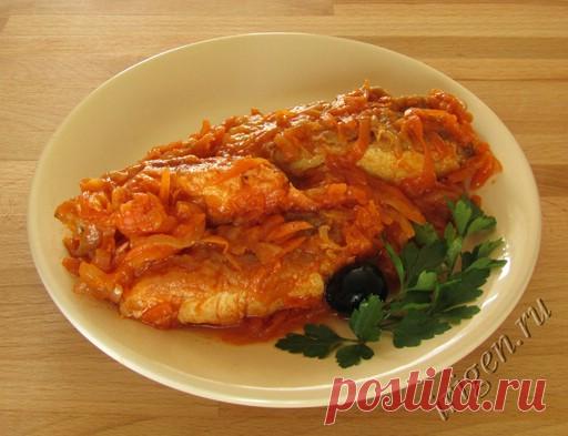 Рыба под овощным маринадом