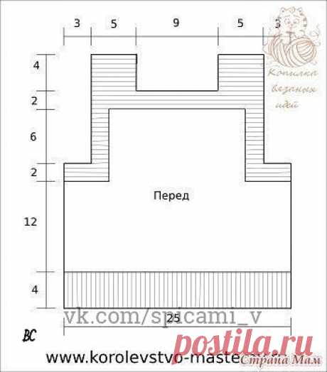 ДЕТСКАЯ ЖИЛЕТКА СПИЦАМИ.
 

Детская жилетка, связанная спицами. Такая жилетка подходит как для девочки, так и для мальчика.
Жилет связан из 100% шерстяной мериносовой пряжи. В таком жилете малышу будет тепло и уютно. Застежка на плече обеспечивает легкость одевания жилета через голову. Жилетка связана без боковых швов. 

Размер: 62
Пряжа: Vita MERINO (100 % шерсть мерино экстрафайн, 144м/50г) 100 г.
Спицы: № 4,5.

Описание работы:
Вязание жилетки в две нити.
Набрать на спи...