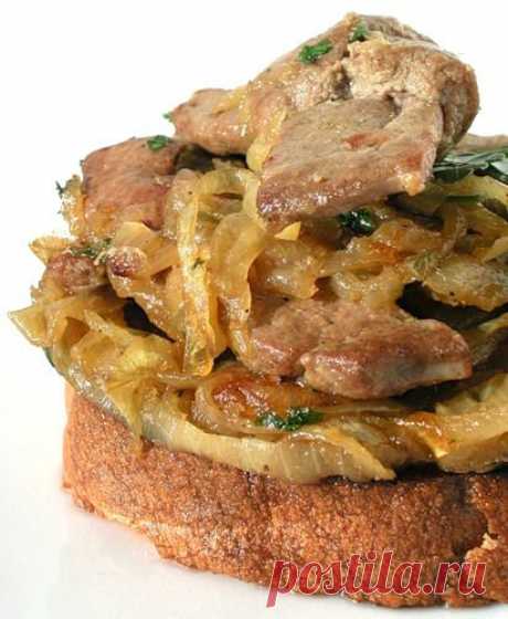 Печень по-венециански/ Fegato alla veneziana - вкусно-вкусно, ммммм!