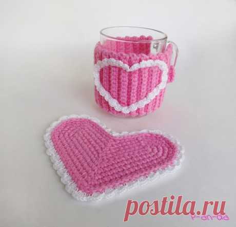 Подарочек любимым . Описание https://www.p-an-da.com/2014/02/Valentines-Day-crochet..