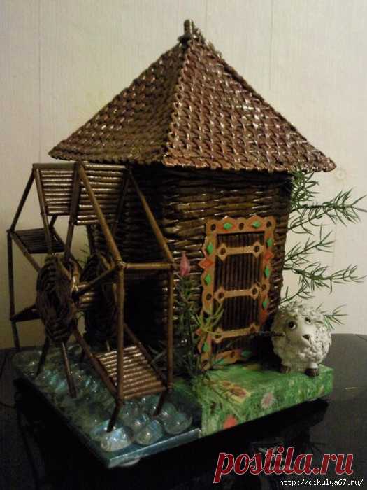 ​Чайные домики из газетных трубочек. Великолепные идеи