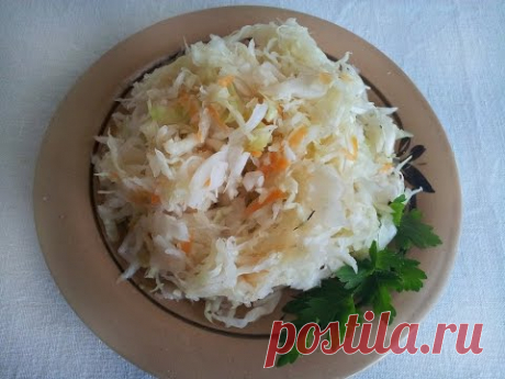 Квашеная капуста. Рецепт моей мамы. Быстрая и вкусная квашеная капуста
