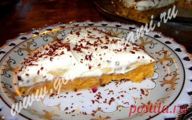 Банановый пирог с карамелью | Готовьте с нами