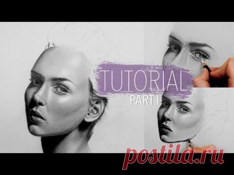 How to draw/shade a realistic face Part 1 | Step by Step Drawing Tutorial