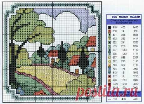 деревенька, схема