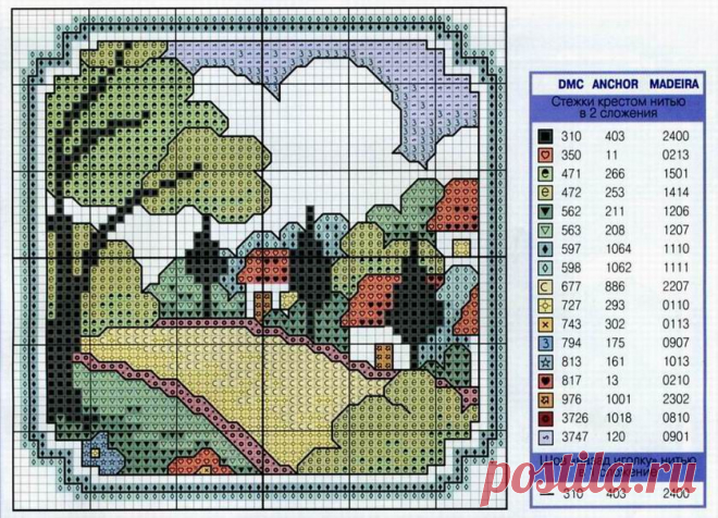 деревенька, схема