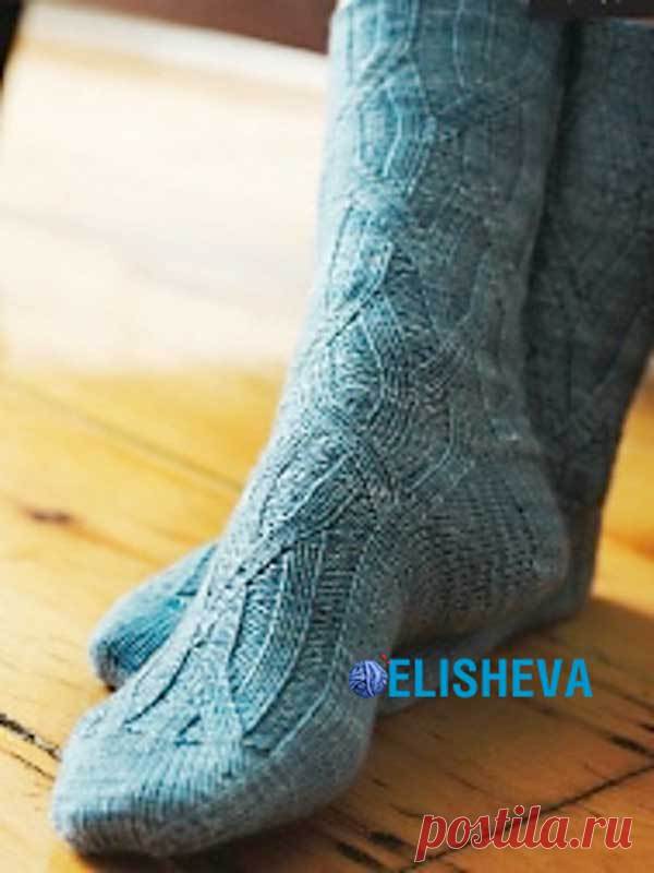 Красивые женские носочки Elm by Cookie. Схема и описание вязания