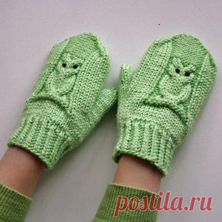 Варежки с узором 