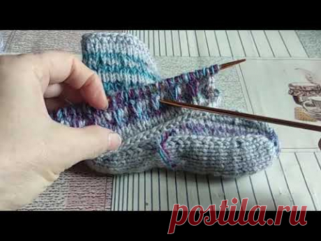 #МК #ПИНЕТКИ ДЛЯ МАЛЫША узор СНЯТЫЕ ПЕТЛИ или #ЛЕНИВЫЙжаккард - YouTube