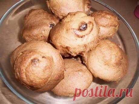 Кукурузные кексы с изюмом и орехами быстрые / Простые рецепты