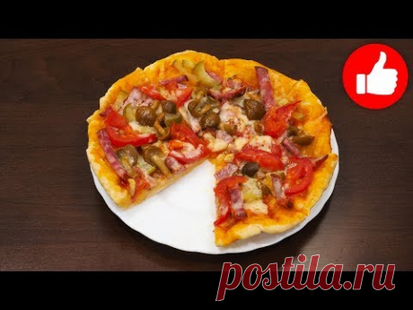 ВКУСНАЯ ДОМАШНЯЯ ПИЦЦА, СЕКРЕТ ПРИГОТОВЛЕНИЯ В МУЛЬТИВАРКЕ #МУЛЬТИВАРКА И РЕЦЕПТ КЛАССИЧЕСКОЙ ПИЦЦЫ
