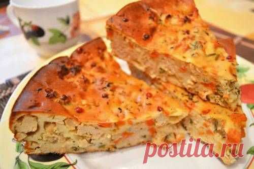 Морковный пирог с мясом