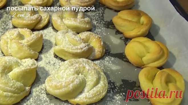 Выпекается проще простого-съедается моментально! Мягкое творожное печенье
