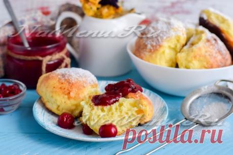 Творожные булочки нереально мягкие, без дрожжей, пошаговая инструкция