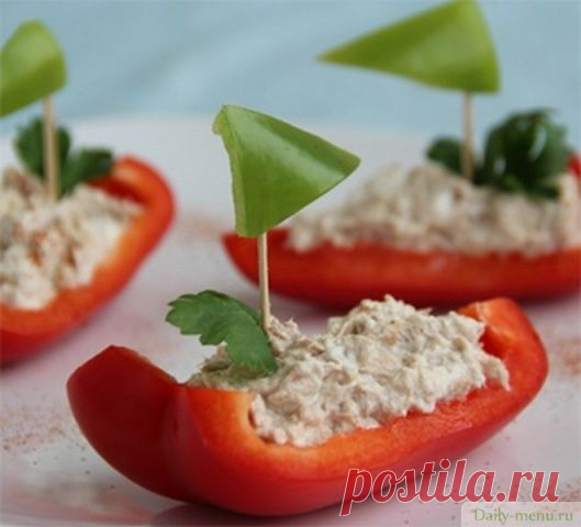 "Кораблики" детская закуска - Рецепты от Daily-menu.ru - Daily-menu.ru