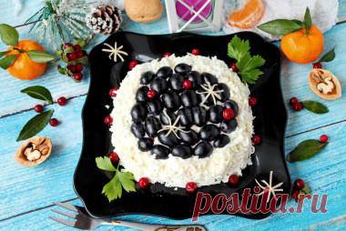 Салат Первый снег рецепт с фото пошагово и видео - 1000.menu