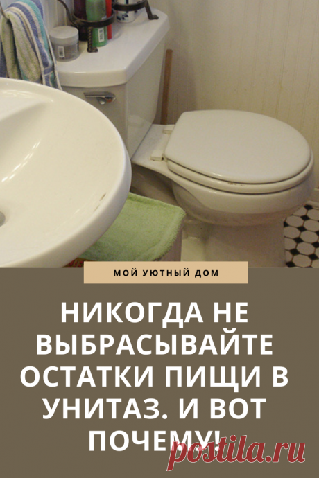 Почему не стоит выбрасывать остатки пищи в унитаз