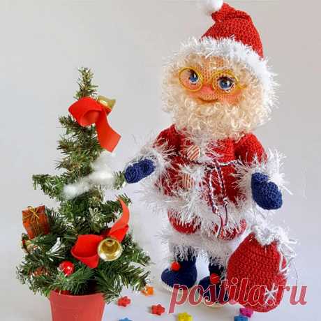 PDF Санта Клаус, Гномик и Повар крючком. FREE crochet pattern; Аmigurumi doll patterns. Амигуруми схемы и описания на русском. Вязаные игрушки и поделки своими руками #amimore - Санта Клаус, Новый год, новогодняя кукла, куколка, Санта Клаус.
