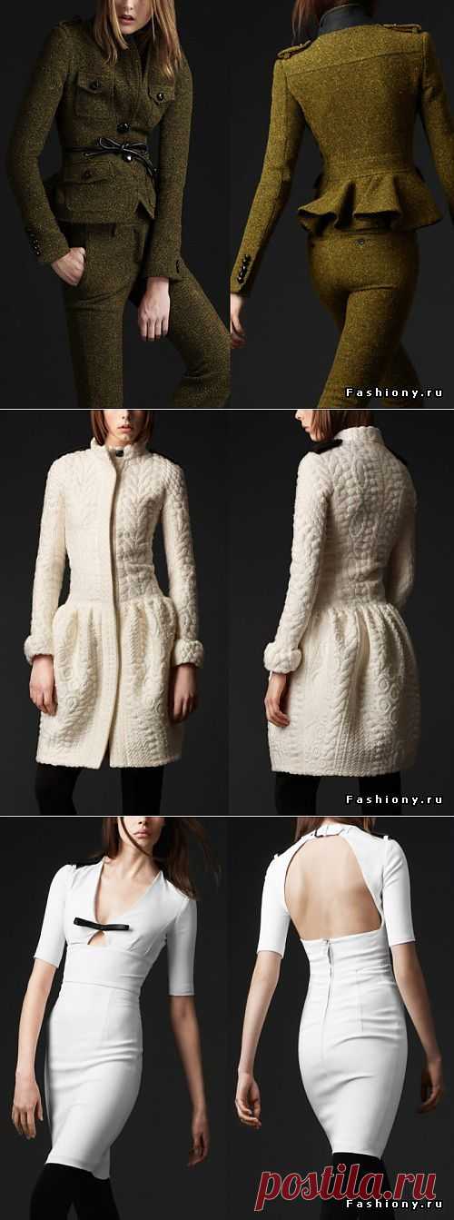 Осень-зима 2011-2012 вместе с Burberry Prorsum / burberry зимние пальто