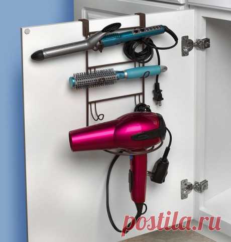 Как повесить фен в ванной: идеи на фото