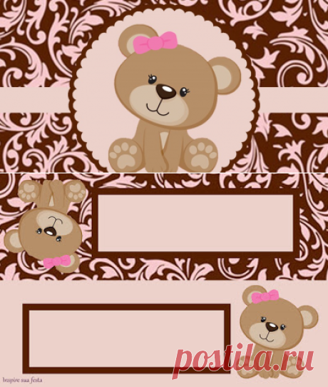 Sweet 16 Cute Bear: Free Printable Candy Bar Labels. | Oh My Sweet 16!