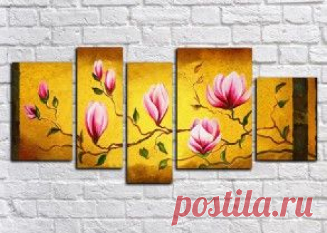 Купить модульные картины цветы + подарок всем!