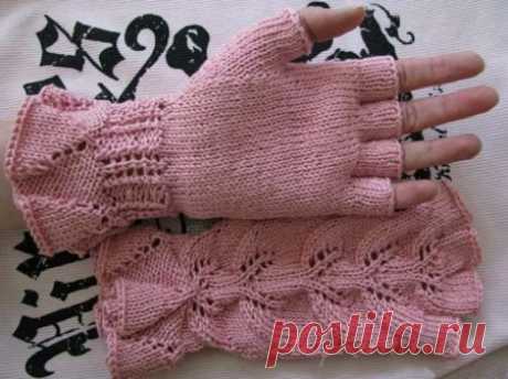 Шикарные митенки спицами

#митенки@knittinglove