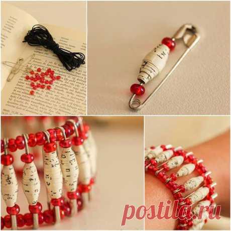 Нежный браслет из бумаги, булавок и яркого бисера
#украшение #jewelry #вдохновение #inspiration #ручнаяработа #handmade #креатив #creative #paper #бумага