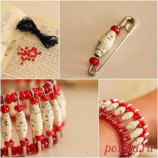 Нежный браслет из бумаги, булавок и яркого бисера
#украшение #jewelry #вдохновение #inspiration #ручнаяработа #handmade #креатив #creative #paper #бумага