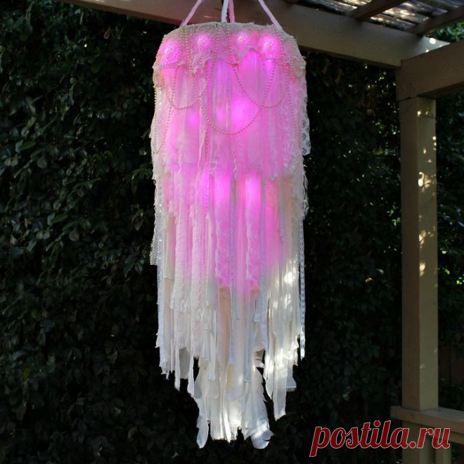 Light-up Boho Chandelier | Hometalk
