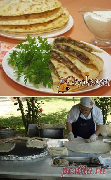 Гёзлеме - турецкие лепёшки с мясом фото рецепт приготовления