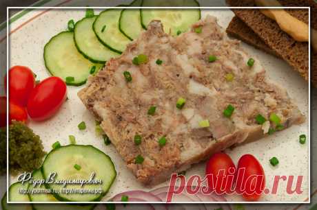 Зельц из свиной головы
