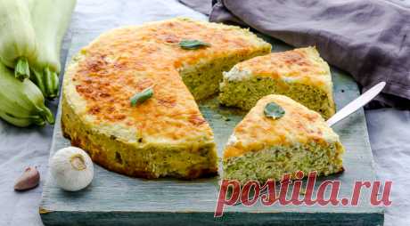 Запеканка из кабачков с курицей.