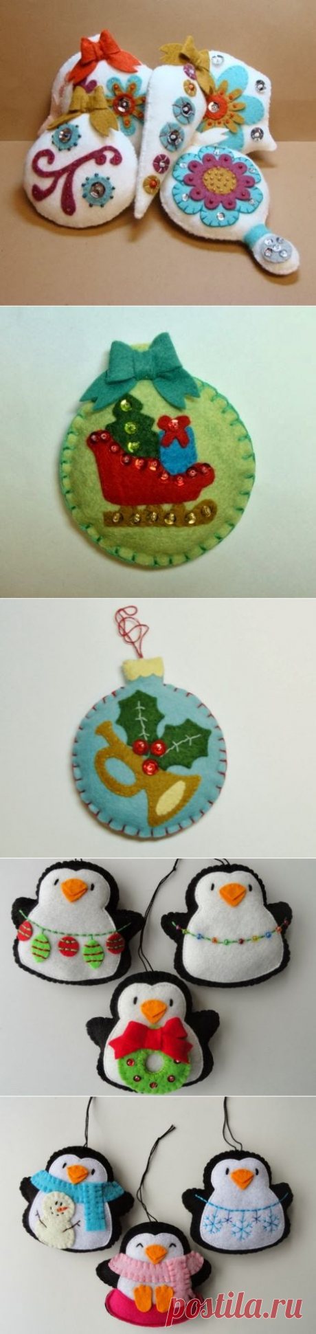 Игрушки и Поделки из Фетра / Felt Crafts Toys. DIY ideas for home decor ~ HandMadiya.com