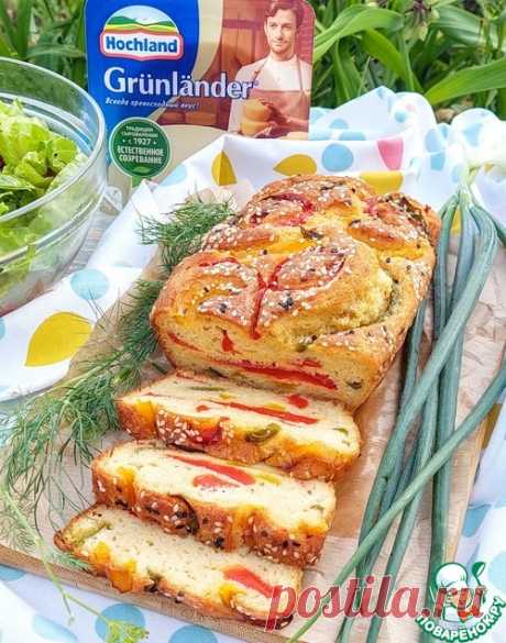 Кекс с сыром и болгарским перцем – кулинарный рецепт
