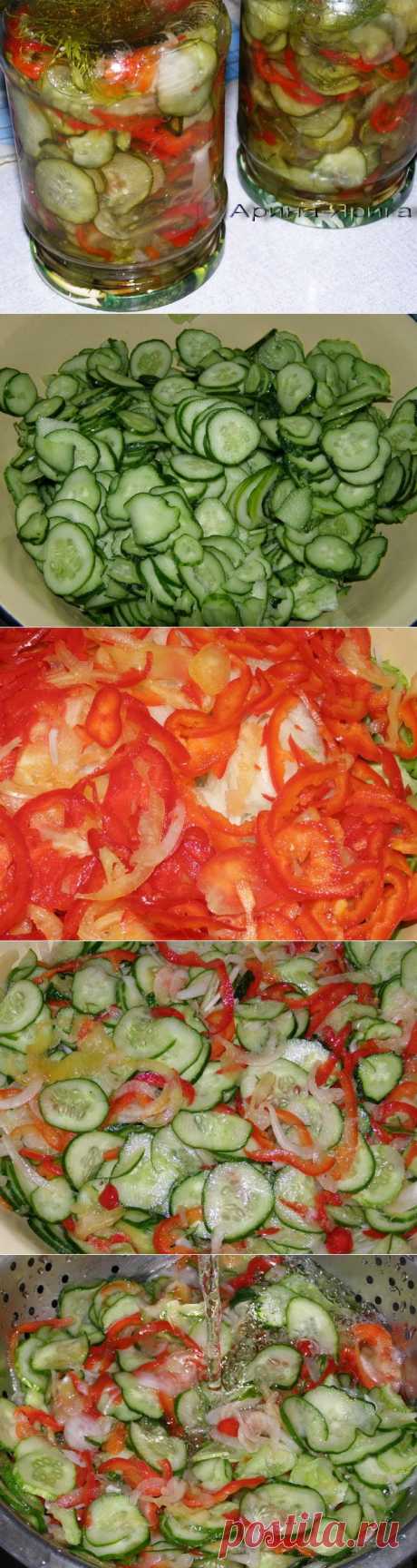 Салат из огурцов. Ох, хороша закуска!