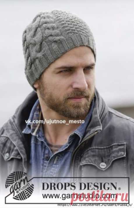 Шапка мужская Finnley's Hat by DROPS Design

Размеры
Окружность головы: 57/59 см

Материалы
Пряжа DROPS LIMA (65% шерсть, 35% альпака, 50 г/100 м) 2 мотка, спицы чулочные 3.5 мм и 4 мм

Плотность вязания
21 петля и 28 рядов = 10х10 см лицевой гладью на спицах 4 мм

На спицы 3.5 мм набрать 131 п., соединить в круг вязать резинкой: 2 лиц.п., *3 изн.п., 2 лиц.п., повторить от * по кругу еще 16 раз, 44 п. по схеме А.1. Провязать по рисунку 10 кругов и в след. кругу убавить на ...